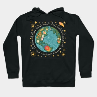 earth floral design Hoodie